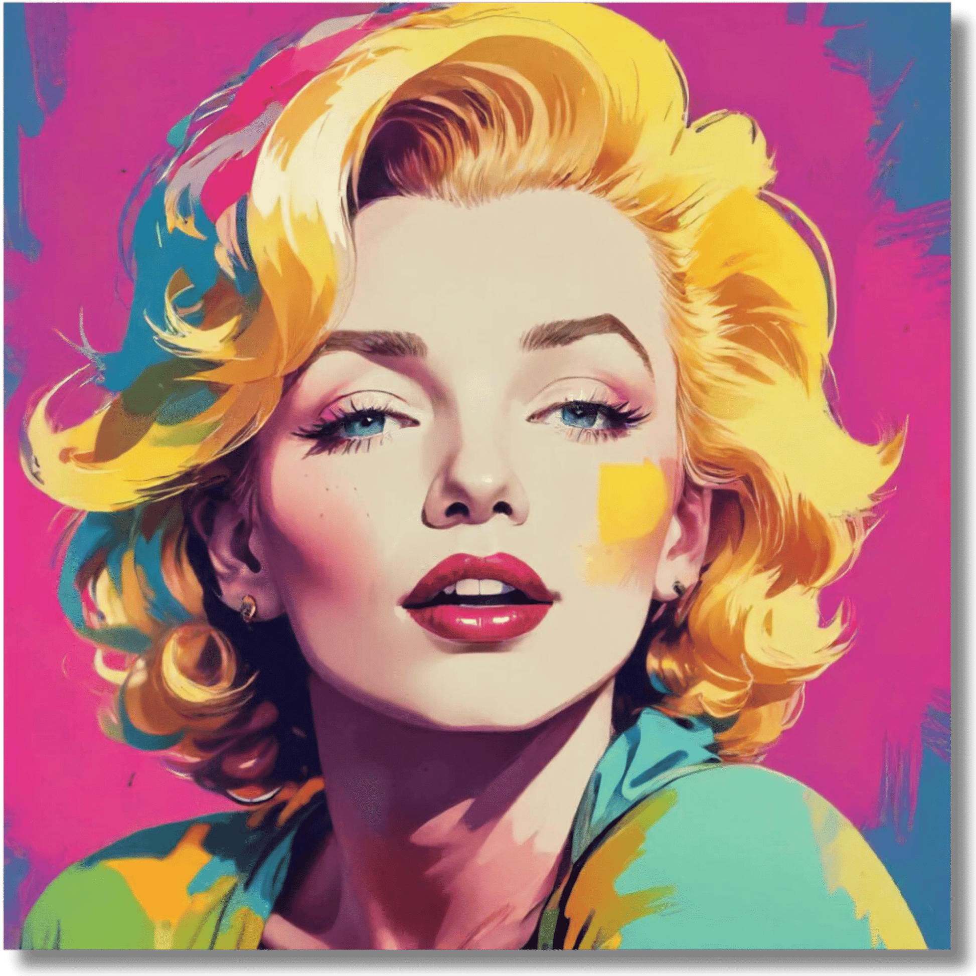 Marilyn Monroe Pop Art II - Metal Print Wall Art