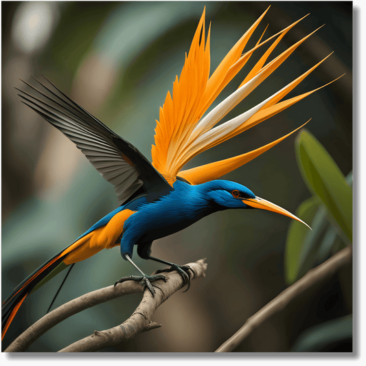 Mystic Bird of Paradise III - Metal Wall Art