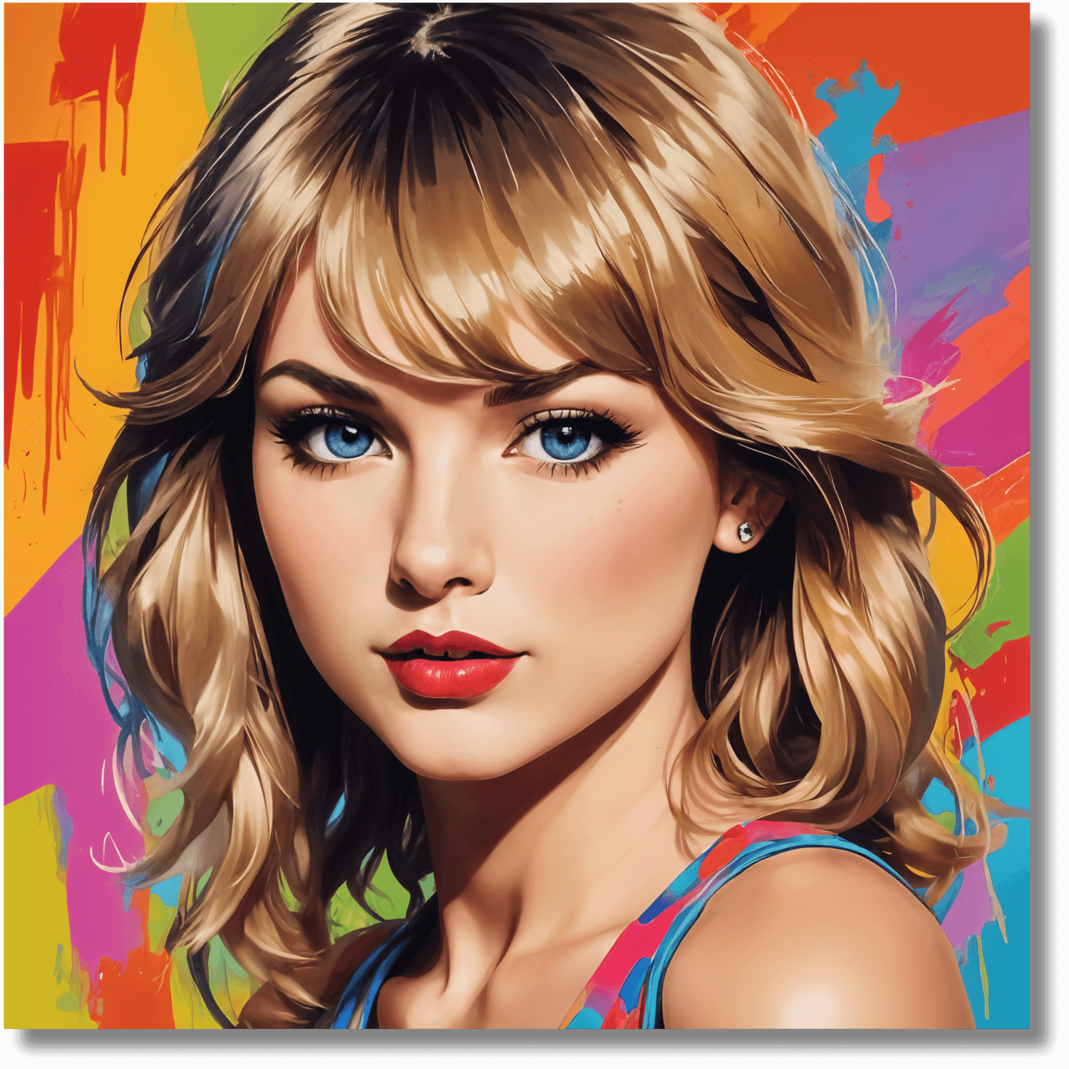 Taylor shops Swift 3d art one of a kind pop art midnights